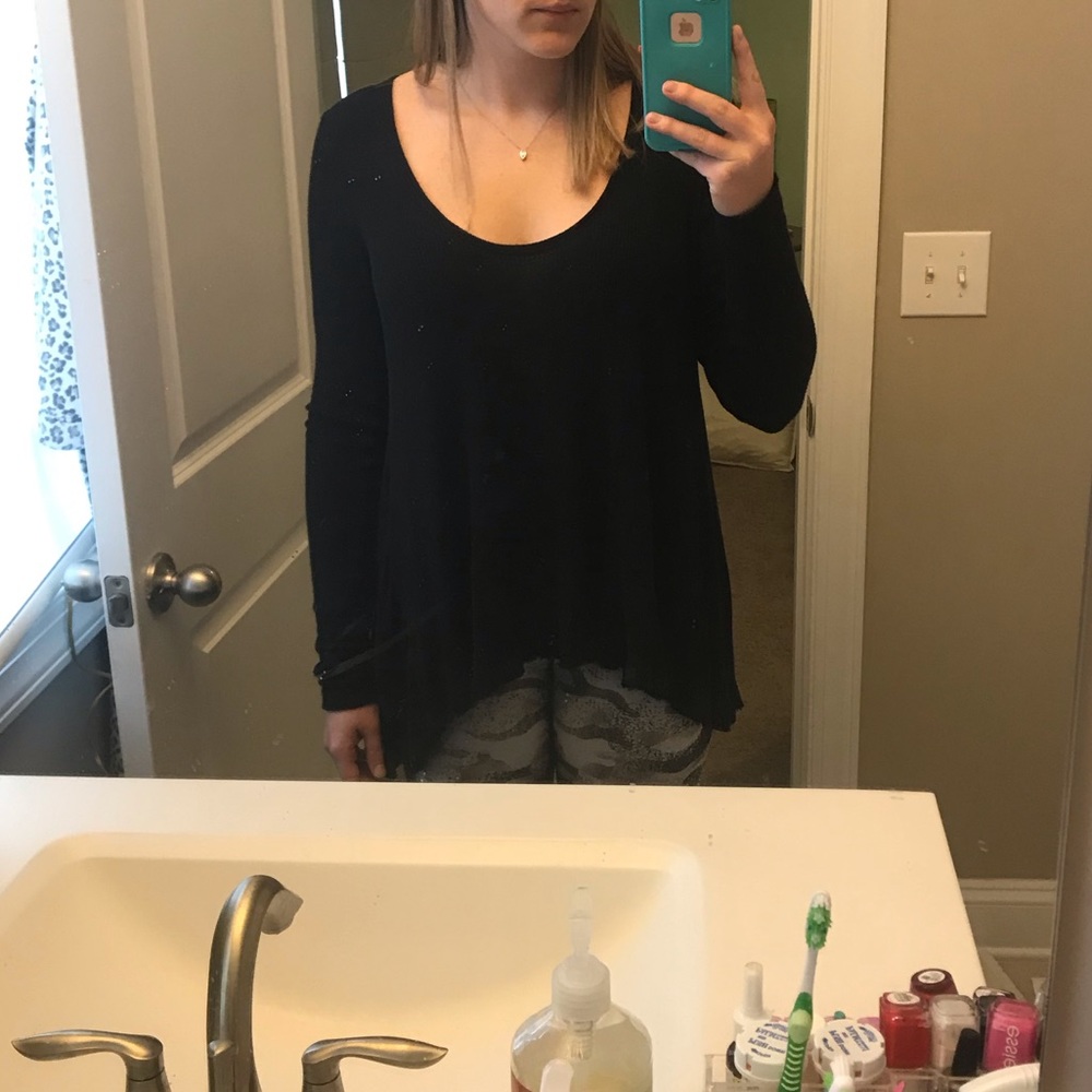 Free People thermal knit sweater